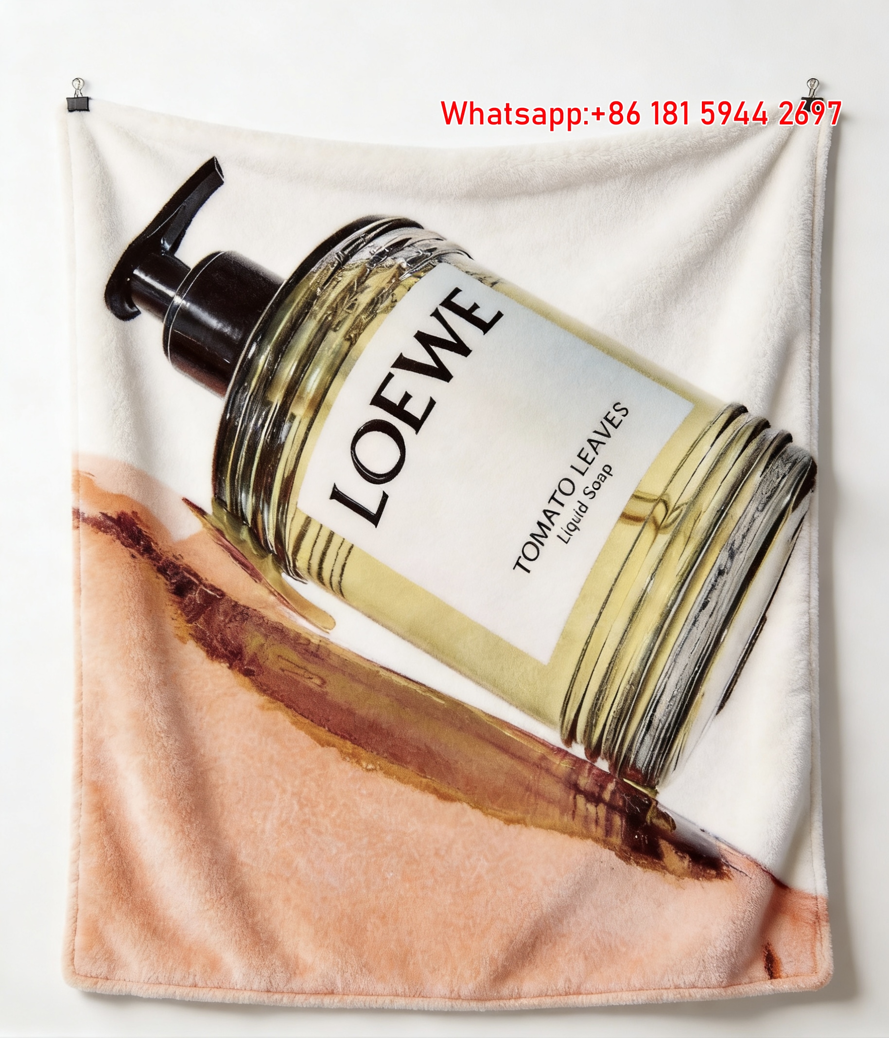 LOEWE Earth Perfume Flannel Fleece Throw Blanket L330